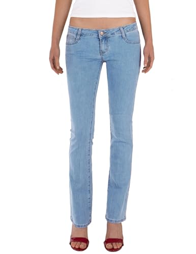 Fraternel Damen Jeans Hosen Bootcut Hüftjeans Hellblau S Fraternel Damen Jeans Hosen Bootcut Hüftjeans Hellblau S von Fraternel