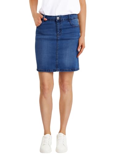 Fraternel Damen Jeans Rock Used kurz Bleistift Stretch Blau 3XL von Fraternel