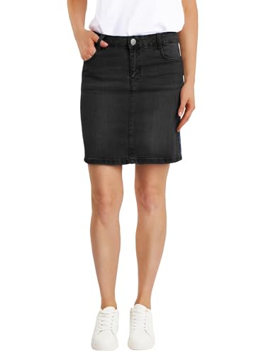 Fraternel Damen Jeans Rock Used kurz Bleistift Stretch Schwarz XS von Fraternel