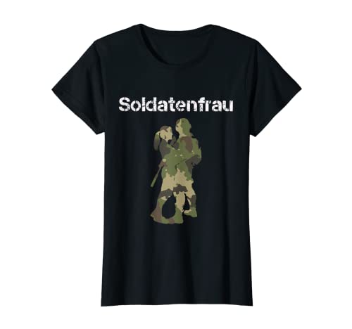 Damen Soldatenfrau Soldaten Geschenk Soldat T-Shirt Damen Soldatenfrau Soldaten Geschenk Soldat T-Shirt von Frau Ehefrau Bundeswehr design