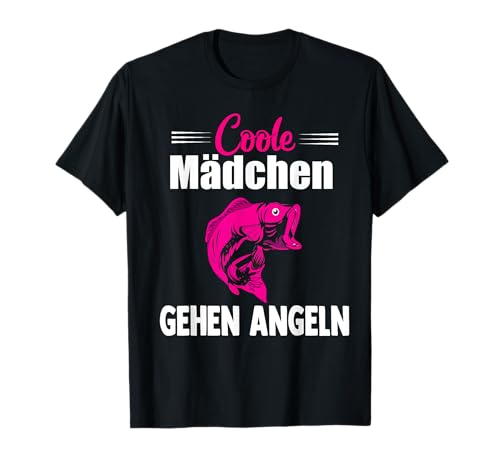 Coole Mädchen gehen angeln T-Shirt Coole Mädchen gehen angeln T-Shirt von Frau Fisch Wasser Geschenkidee