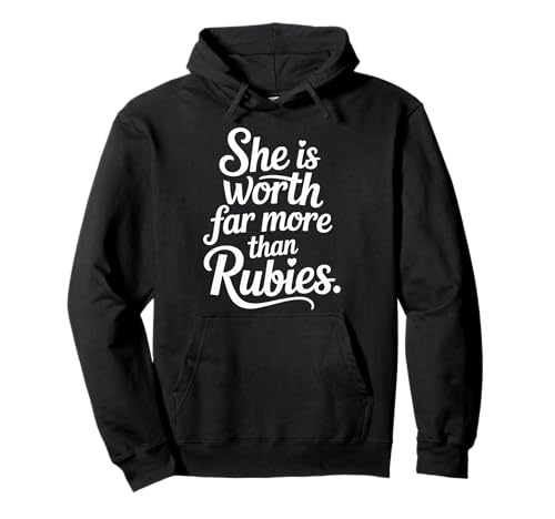 She is Worth Far More Than Rubies Christliche Frauen - Pullover Hoodie She is Worth Far More Than Rubies Christliche Frauen - Pullover Hoodie von Frau Glaube Empowerment Botschaft