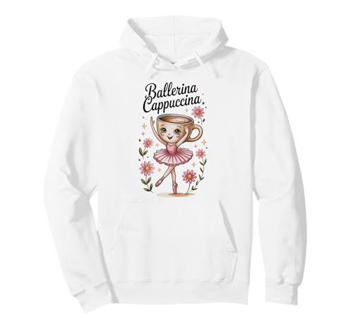 Kinder Meme Italian Brainrot Ballerina Cappuccina Pullover Hoodie Kinder Meme Italian Brainrot Ballerina Cappuccina Pullover Hoodie von Frau Mädchen Ballerina Cappuccina Italian Brainrot