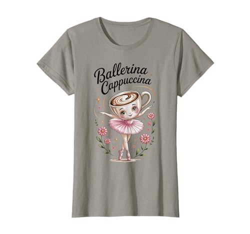 Kinder Meme Italian Brainrot Ballerina Cappuccina T-Shirt Kinder Meme Italian Brainrot Ballerina Cappuccina T-Shirt von Frau Mädchen Ballerina Cappuccina Italian Brainrot