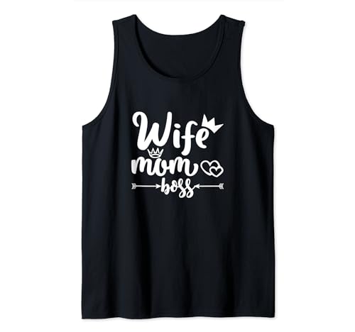Wife Mom Boss Frau Mama Mutter Spruch Tank Top Wife Mom Boss Frau Mama Mutter Spruch Tank Top von Frau Mama Mutter Sprüche Designs24