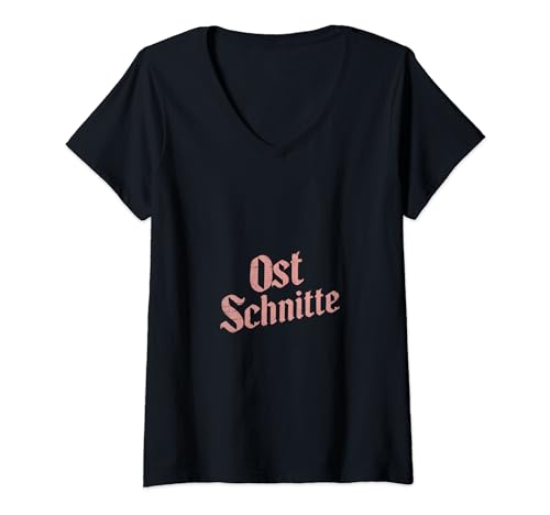 Damen Ost Schnitte - Stolze Frau Aus Ostdeutschland T-Shirt mit V-Ausschnitt Damen Ost Schnitte - Stolze Frau Aus Ostdeutschland T-Shirt mit V-Ausschnitt von Frau Stolz Ostdeutschland Schnitte