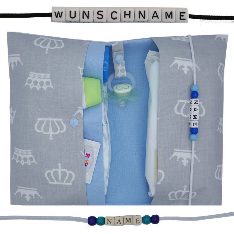 Windeltasche Mit Name Wickeltasche Xxl Prinzkrone Zwillinge Fächer Windeletui Geschenk Baby Geburt Unterwegs Junge Personalisiert Frau Else Windeltasche Mit Name Wickeltasche Xxl Prinzkrone Zwillinge Fächer Windeletui Geschenk Baby Geburt Unterwegs Junge Personalisiert Frau Else von FrauElse