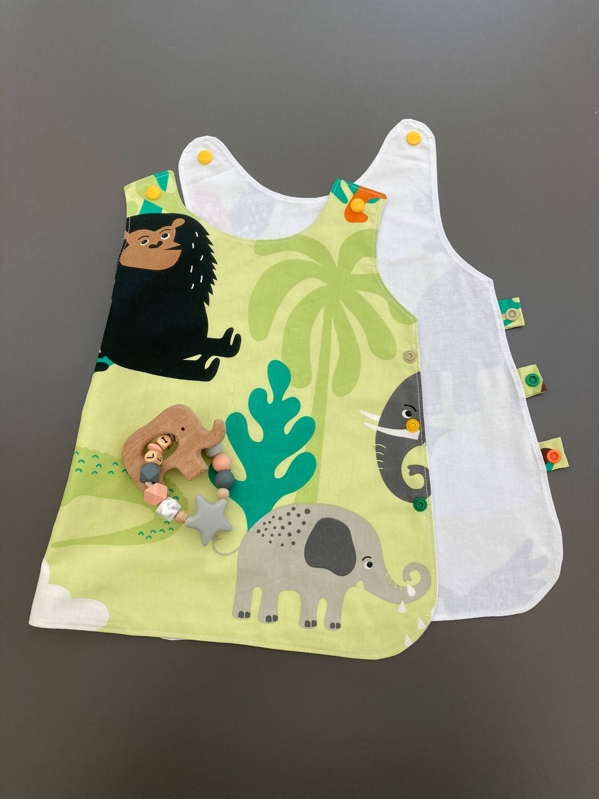 Mädchenkleid Tierdruck Baumwolle Doppellagig Rundum Druckknopfverschluß Für Den Spielplatz Zoobesuch Strand Geburtstag Einfach Im Alltag Mädchenkleid Tierdruck Baumwolle Doppellagig Rundum Druckknopfverschluß Für Den Spielplatz Zoobesuch Strand Geburtstag Einfach Im Alltag von FrauKnopfloch