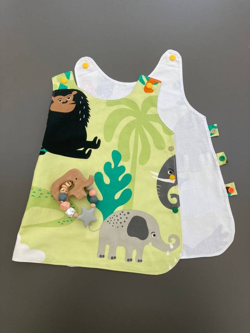 Mädchenkleid Tierdruck Baumwolle Doppellagig Rundum Druckknopfverschluß Für Den Spielplatz Zoobesuch Strand Geburtstag Einfach Im Alltag Mädchenkleid Tierdruck Baumwolle Doppellagig Rundum Druckknopfverschluß Für Den Spielplatz Zoobesuch Strand Geburtstag Einfach Im Alltag von FrauKnopfloch