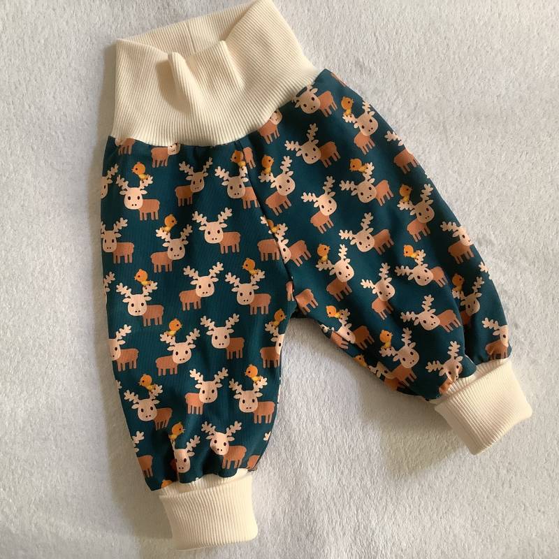 Babyhose Gr. 62 "Kleine Elche" Pumphose Geschenk Geburt Babyausstattung Babyhose Gr. 62 "Kleine Elche" Pumphose Geschenk Geburt Babyausstattung von FrauMamaHaase