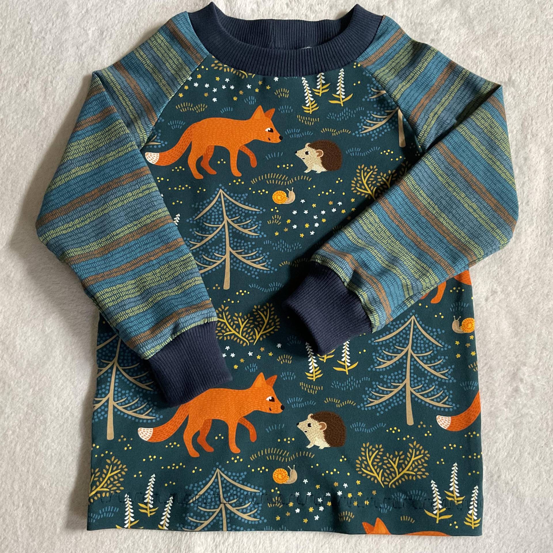 Shirt Gr. 92 "Fuchs Und Igel" Kindershirt Blau Unisex Longsleeve Waldtiere Geschenk Geburtstag Herbst Winter Shirt Gr. 92 "Fuchs Und Igel" Kindershirt Blau Unisex Longsleeve Waldtiere Geschenk Geburtstag Herbst Winter von FrauMamaHaase