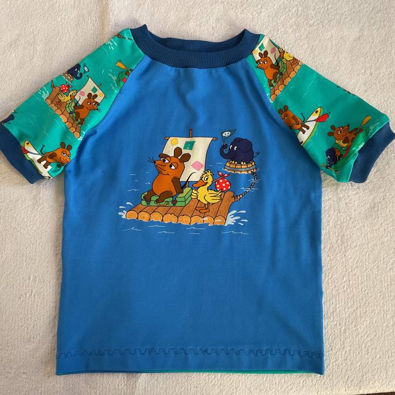 T-Shirt "Die Maus - Alle An Board" 3 Bilder Kindershirt Blau Mint Frühling Sommer Geschenk Unisex Geburtstag Freunde von FrauMamaHaase