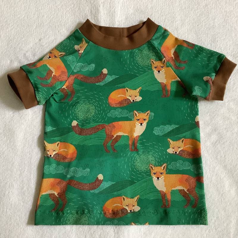 T-Shirt Gr. 86 Freddie Der Fuchs Grünes Kindershirt Frühling Sommer Geschenk Geburtstag von FrauMamaHaase