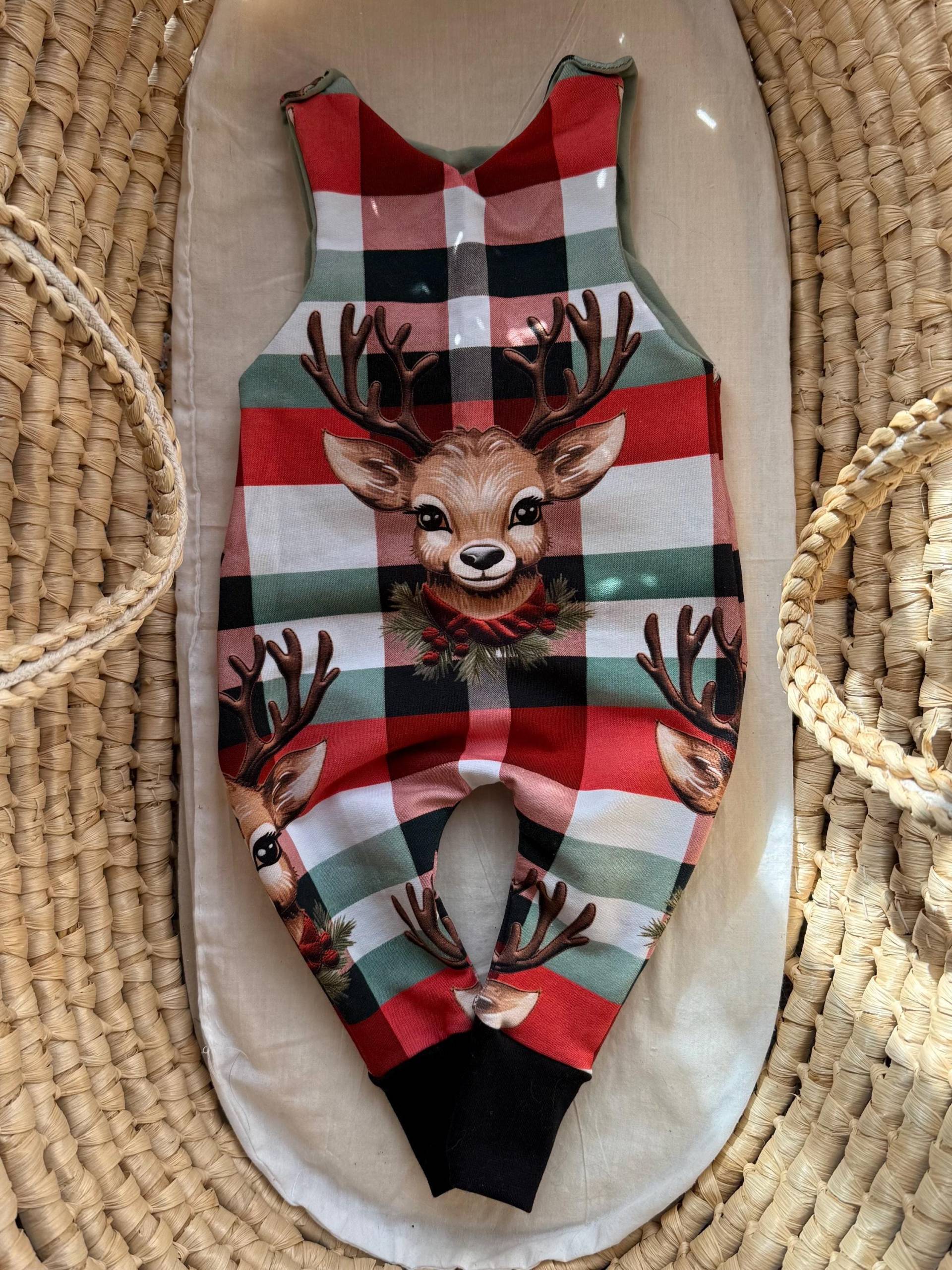 strampler Baby Weihnachten Hirsch Jungen Mädchen von FrauMooHandmade