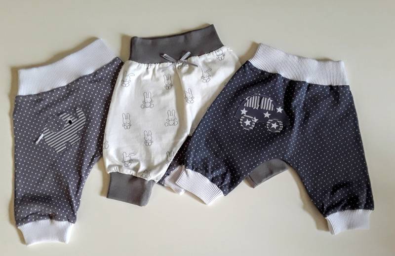 Pumphose Baby Größe 56 Babyhose Hose Junge Mädchen von FrauNaehnadel