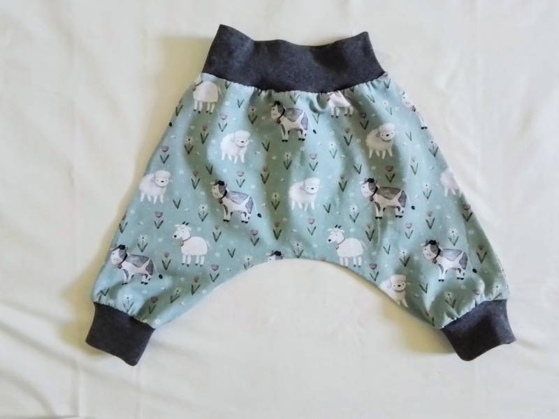 Pumphose Baby Größe 62 Kuschelhose Babyhose Hose Geschenk von FrauNaehnadel