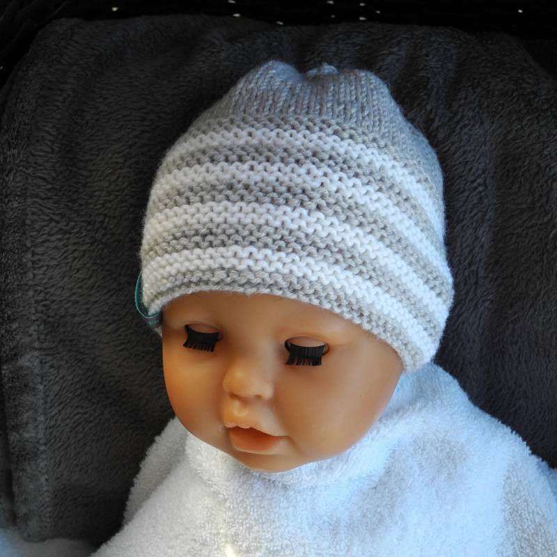 Babymütze, Kindermütze, Mützchen , Säuglingsmütze, Strickmütze, Wollmütze, Merinowolle , Gestrickte Mütze von FrauPaluschke