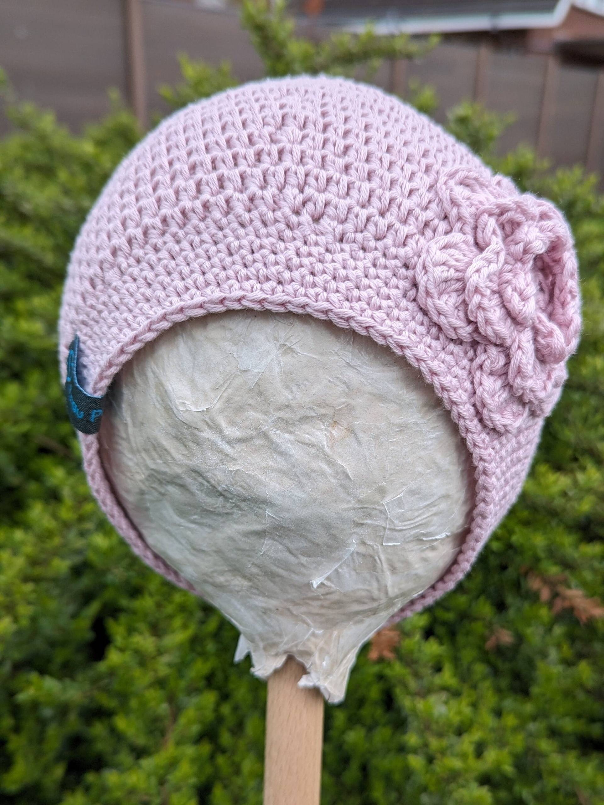 Mütze , Häkelmütze , Beanie, Mädchenmütze, Baumwollmixmütze, Softcotton, Gehäkelte Mütze, Für Mädchen von FrauPaluschke