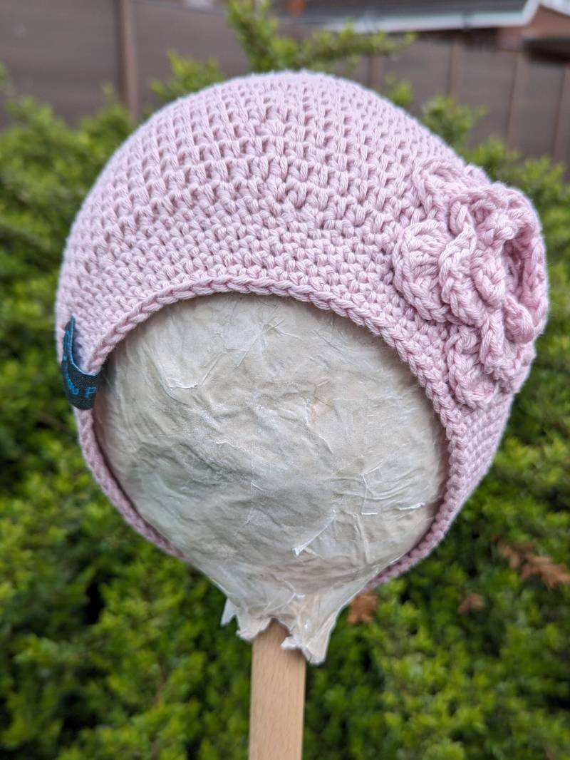 Mütze , Häkelmütze , Beanie, Mädchenmütze, Baumwollmixmütze, Softcotton, Gehäkelte Mütze, Für Mädchen von FrauPaluschke