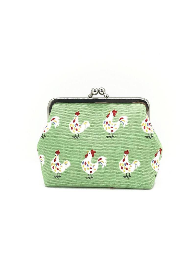 Grüne Clipbörse, Bügeltasche Mit Hühnern von FrauVulture
