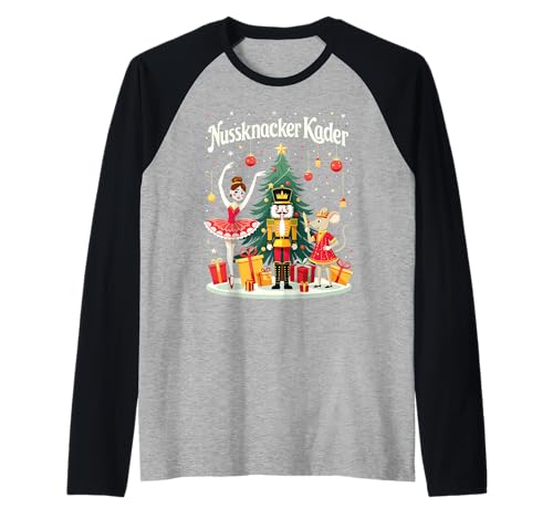 Nussknacker Ballett Tanztruppe Weihnachten Frauen Mädchen Raglan Nussknacker Ballett Tanztruppe Weihnachten Frauen Mädchen Raglan von Frauen Ballett Tanztruppe Nussknacker Weihnachten