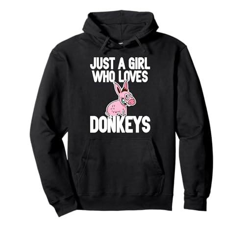 Esel Fan Mädchen Lustig Tier Cartoon Pullover Hoodie Esel Fan Mädchen Lustig Tier Cartoon Pullover Hoodie von Frauen Bauernhof Tiere Humor
