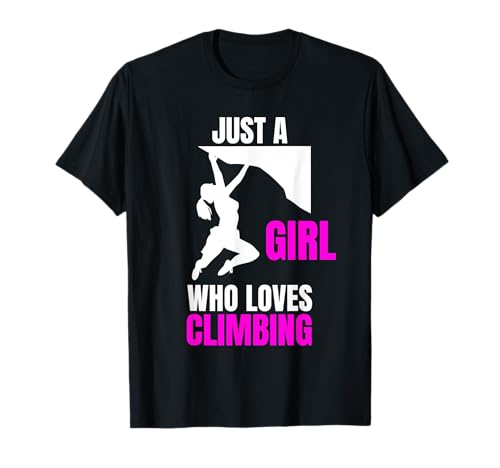 Damen Kletterer Bekleidung Bergsport Mädchen Bouldern Spruch T-Shirt von Frauen Bergsteiger Sprüche Climbing Outfit Sport