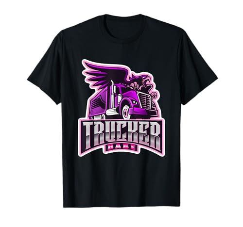 Damen Design für alle LKW Fahrerrinnen Trucker Babe T-Shirt von Frauen Design Trucker Babe tolles Geschenk