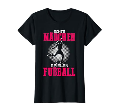 Echte Mädchen spielen Fußball schönes Fußballerin Geschenk T-Shirt Echte Mädchen spielen Fußball schönes Fußballerin Geschenk T-Shirt von Frauen Fußball Mädchen Geschenke & Shirts
