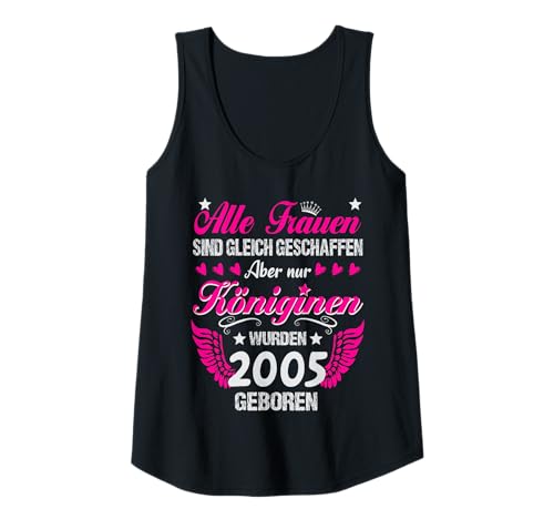 Damen Königinnen sind Jahrgang 2005 geboren 20. Geburtstag Tank Top Damen Königinnen sind Jahrgang 2005 geboren 20. Geburtstag Tank Top von Frauen Geburtstag 2005 Jahrgang 2005 Königin