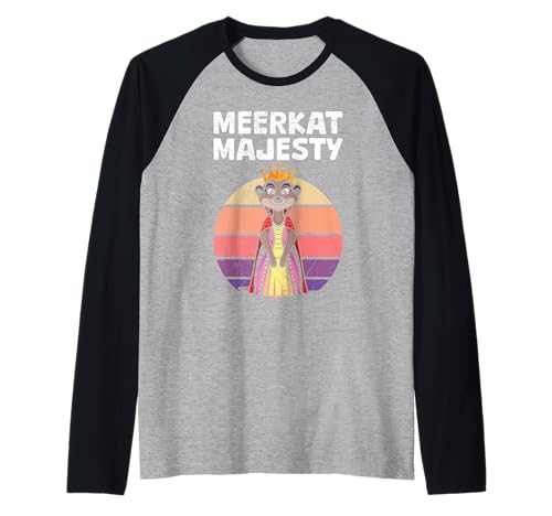 Erdmännchen Frauen MEERKAT MAJESTY Retro Lustig Meerkats Raglan Erdmännchen Frauen MEERKAT MAJESTY Retro Lustig Meerkats Raglan von Frauen Geschenk Erdmännchen Lustig Shirt Meerkat