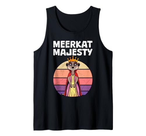 Erdmännchen Frauen MEERKAT MAJESTY Retro Lustig Meerkats Tank Top Erdmännchen Frauen MEERKAT MAJESTY Retro Lustig Meerkats Tank Top von Frauen Geschenk Erdmännchen Lustig Shirt Meerkat