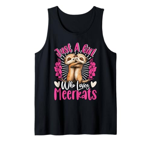 Erdmännchen JUST A GIRL WHO LOVES MEERKATS Lustig Meerkat Tank Top von Frauen Geschenk Erdmännchen Lustig Shirt Meerkat