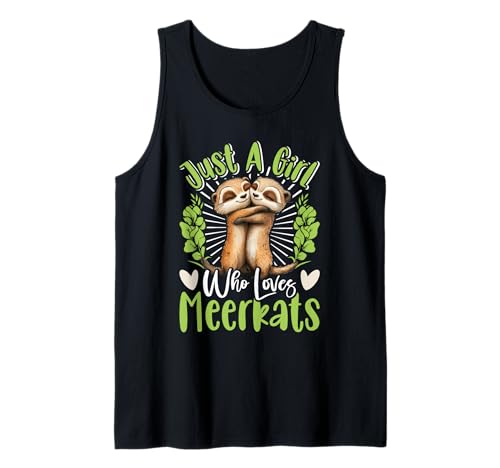 Erdmännchen NUR EIN MÄDCHEN DAS ERDMÄNNCHEN LIEBT Meerkat Tank Top von Frauen Geschenk Erdmännchen Lustig Shirt Meerkat