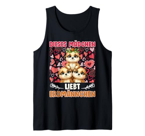Meerkats DIESES MÄDCHEN LIEBT ERDMÄNNCHEN Lustig Meerkat Tank Top von Frauen Geschenk Erdmännchen Lustig Shirt Meerkat
