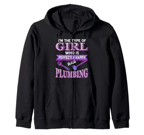 Perfekt Glückliche Mädchen Klempner Werkzeuge Kapuzenjacke Perfekt Glückliche Mädchen Klempner Werkzeuge Kapuzenjacke von Frauen Humor Sanitär Lustige Aussage