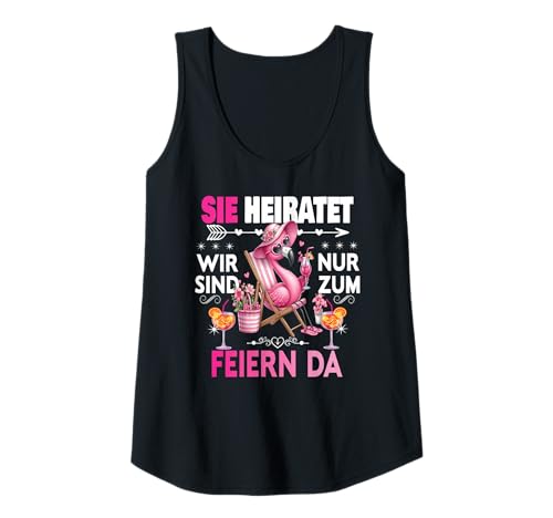 Damen Frauen Junggesellinnenabschied Team Braut Outfit Tshirt JGA Tank Top von Frauen JGA Tracht Poltern Shirt Damen Hochzeits
