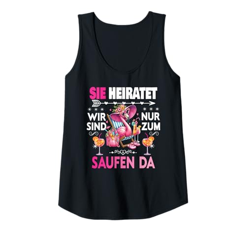 Damen Frauen Junggesellinnenabschied Team Braut Outfit Tshirt JGA Tank Top von Frauen JGA Tracht Poltern Shirt Damen Hochzeits