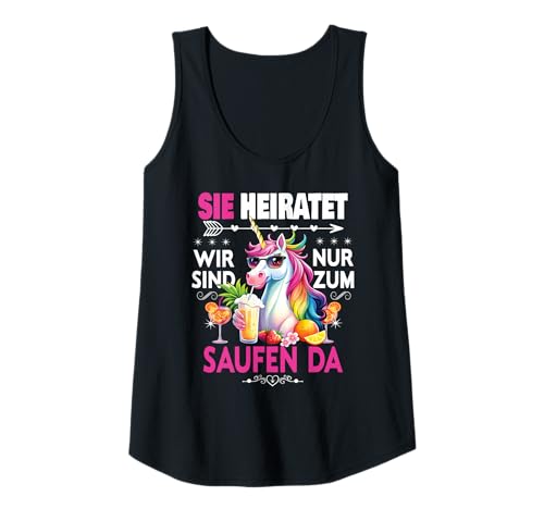 Damen Junggesellinnenabschied Team Braut Outfit Frauen Tshirt JGA Tank Top Damen Junggesellinnenabschied Team Braut Outfit Frauen Tshirt JGA Tank Top von Frauen JGA Tracht Poltern Shirt Damen Hochzeits