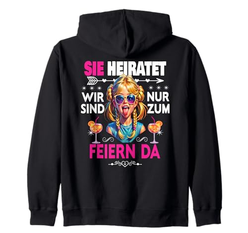 Frauen Junggesellinnenabschied Team Braut Outfit Tshirt JGA Kapuzenjacke Frauen Junggesellinnenabschied Team Braut Outfit Tshirt JGA Kapuzenjacke von Frauen JGA Tracht Poltern Shirt Damen Hochzeits
