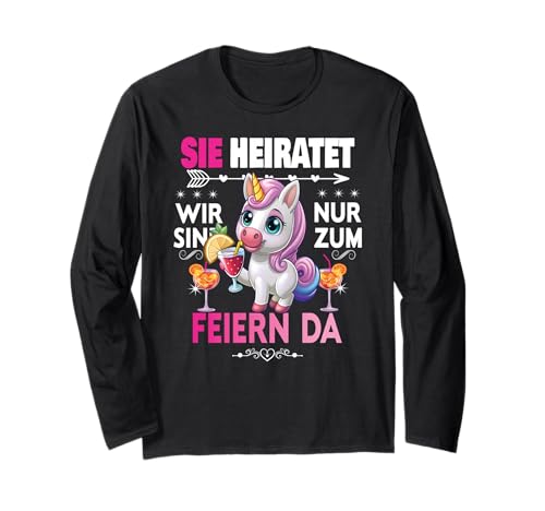 Frauen Junggesellinnenabschied Team Braut Outfit Tshirt JGA Langarmshirt Frauen Junggesellinnenabschied Team Braut Outfit Tshirt JGA Langarmshirt von Frauen JGA Tracht Poltern Shirt Damen Hochzeits