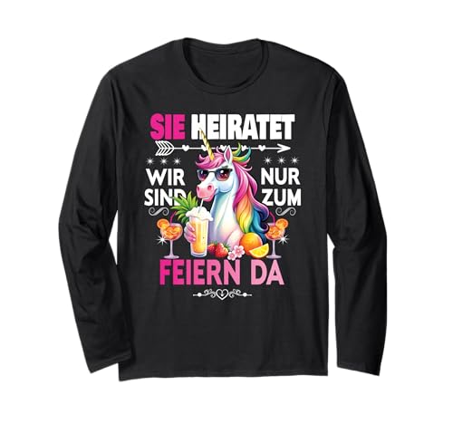 Frauen Junggesellinnenabschied Team Braut Outfit Tshirt JGA Langarmshirt von Frauen JGA Tracht Poltern Shirt Damen Hochzeits