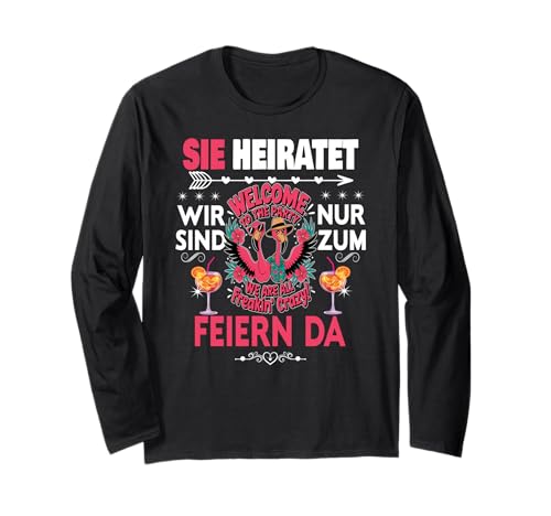 Frauen Junggesellinnenabschied Team Braut Outfit Tshirt JGA Langarmshirt Frauen Junggesellinnenabschied Team Braut Outfit Tshirt JGA Langarmshirt von Frauen JGA Tracht Poltern Shirt Damen Hochzeits