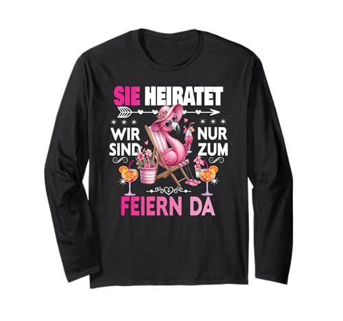 Frauen Junggesellinnenabschied Team Braut Outfit Tshirt JGA Langarmshirt von Frauen JGA Tracht Poltern Shirt Damen Hochzeits