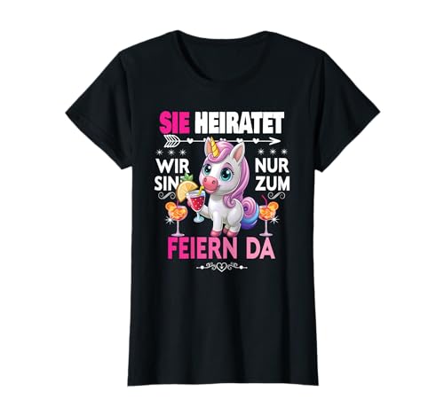 Frauen Junggesellinnenabschied Team Braut Outfit Tshirt JGA T-Shirt von Frauen JGA Tracht Poltern Shirt Damen Hochzeits