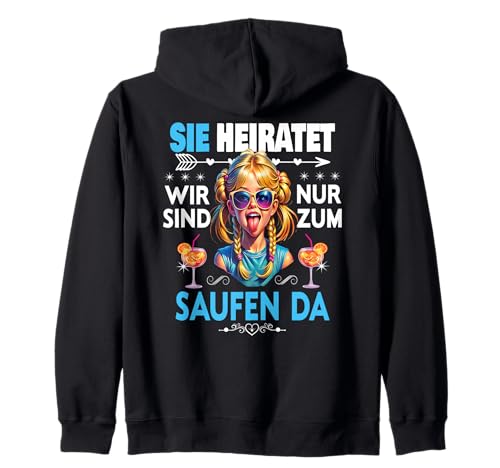 Junggesellinnenabschied Team Braut Outfit Frauen Tshirt JGA Kapuzenjacke Junggesellinnenabschied Team Braut Outfit Frauen Tshirt JGA Kapuzenjacke von Frauen JGA Tracht Poltern Shirt Damen Hochzeits