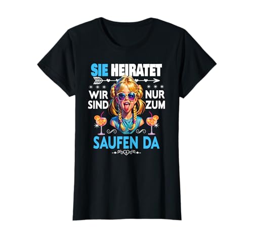 Junggesellinnenabschied Team Braut Outfit Frauen Tshirt JGA T-Shirt Junggesellinnenabschied Team Braut Outfit Frauen Tshirt JGA T-Shirt von Frauen JGA Tracht Poltern Shirt Damen Hochzeits
