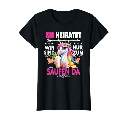 Junggesellinnenabschied Team Braut Outfit Frauen Tshirt JGA T-Shirt von Frauen JGA Tracht Poltern Shirt Damen Hochzeits
