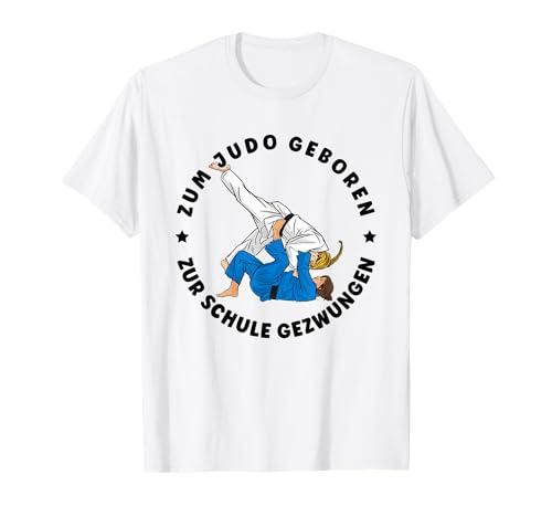 ZUM JUDO GEBOREN ZUR SCHULE GEZWUNGEN Kinder Mädchen Judo T-Shirt ZUM JUDO GEBOREN ZUR SCHULE GEZWUNGEN Kinder Mädchen Judo T-Shirt von Frauen Judo Geschenkideen für Kinder Judo Mädchen