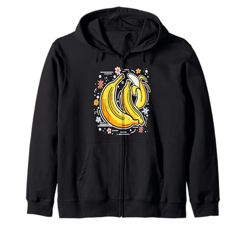 Frauen Bananenfrüchte Liebhaber Grafiken für diejenigen, die Kapuzenjacke von Frauen lustige Fruchtliebhaber Grafiken